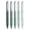 Green, variant on Retractable Gel Ink Pens, Fine Point, 0.7mm. Black Ink, 5 Pack, Smooth Writing Gel Ink Pens for Notes-taking Journaling Planning Drafting Drawing, No-Ink Bleeding for Home Office Use(White,6x0.4")