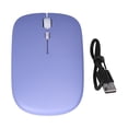 thumbnail image 2 of Computer Mouse Wireless, 2.4G Cordless Mouse Mute Rechargeable Three-Level DPI Adjustable Portable Dual-Mode  for Computer for Laptop Black,White,Pink,Yellow,Green,Purple,Cyan, 2 of 7