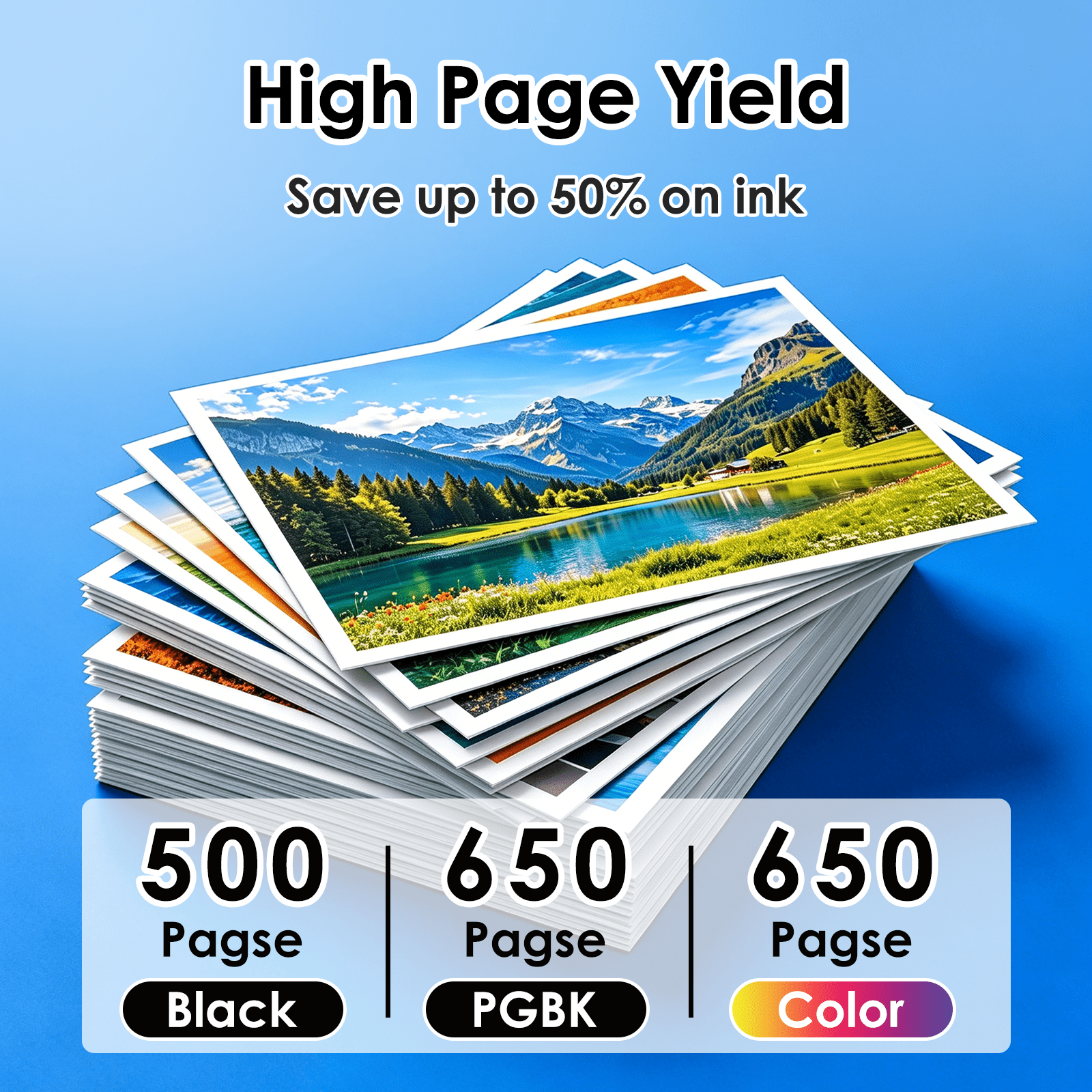 HIPAGE 410XL Ink Cartridges Compatible with Epson 410 Ink Cartridges for Epson 410 XL 410XL Ink (Black Photo-Black Cyan Magenta Yellow)