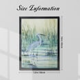 thumbnail image 4 of WFSposter Animal Wall Art Abstract Painting for Decor Rustic Yellow Blue Heron Bird Canvas Artwork Bedroom Living Room Office Wall, 4 of 7
