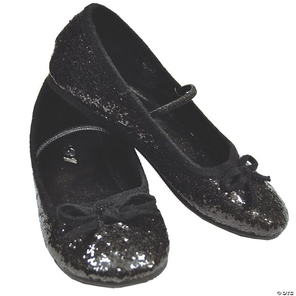 Ellie Shoes - Flat Ballet Glitter Child Black - Child Shoe M (13 - 1)