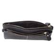 thumbnail image 2 of Cartera larga de piel de vaca Nikou para mujer portátil elegante con tarjetero monedero con cremallera color negro talla única, 2 of 15