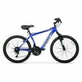 thumbnail image 1 of 24" Hyper Bicycles Boundry Trail Front Suspension Unisex Steel Frame Mountain Bike Blue, 1 of 4