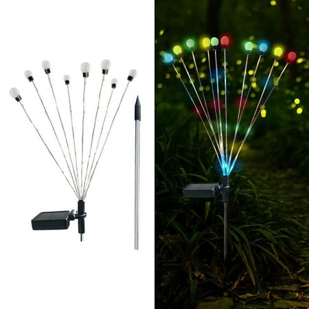 

Solar Powered Firefly Lights Flickering Bulbs Outdoor Garden Patio String Lamp
