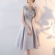 thumbnail image 2 of Vestido de mujer estilo coreano Vestido gris adelgazante Vestido de fiesta elegante Vestido de noche para banquete, 2 of 5