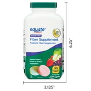 (3 pack) Equate Fiber Supplement Fruit Flavored Chewable Tablets, 90 Count, Compare to Fiberchoice® Soluble Fiber Content