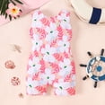 thumbnail image 6 of shqvo Girls Swimsuit,Girls Swimsuit Size 6,Girls Floral Leaf Print Square Neck Sleeveless Swimsuit Piece for Summer Beach And Water, 6 of 9