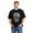 Black-104, variant on Men's Cotton T-Shirt, Skateboarding Skeleton Sport Graphic Crew Neck Short Sleeve Tee for Casual Wear