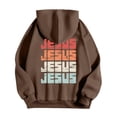 thumbnail image 4 of MHFRRA Sudaderas Casuales para Hombre para Uso Diario, Sudaderas Estampadas de Corte Relajado para Otoño E Invierno, Fáciles de Cuidar, Elegantes y Cómodas Marrón, 4 of 4