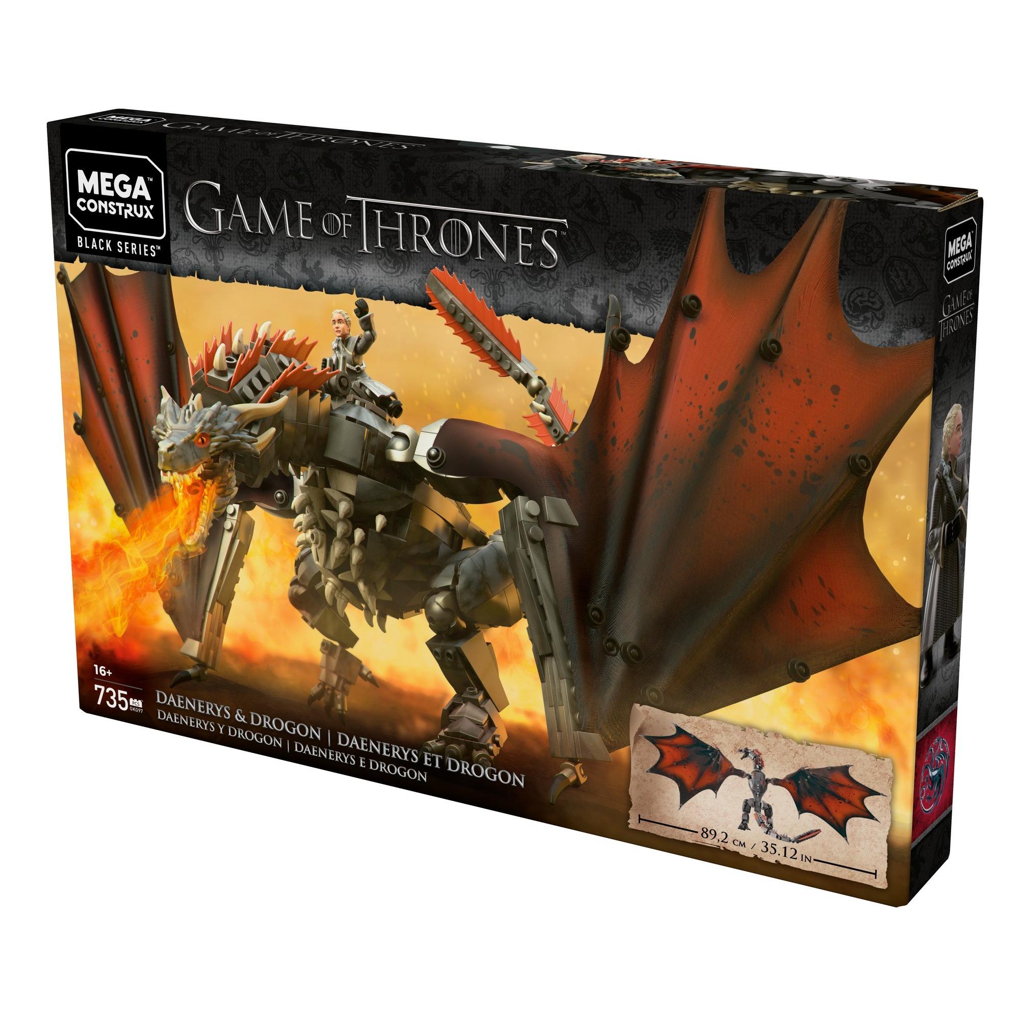 Mega Construx Game of Thrones Daenerys and Drogon - Walmart.com - 