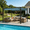 Blue, variant on Clouddwell 12x10 ft Outdoor Pergola with Retractable Canopy, Heavy-Duty Metal Frame Patio Pergola for Backyard & Garden, UV Protection Sun Shade, Gray