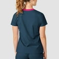 thumbnail image 2 of Wink WonderFLEX Women's Verity V-Neck Scrub Top, Caribbean Blue, L Regular, 2 of 4