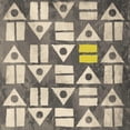 thumbnail image 3 of Grey, Jace 15x15 Black Modern Framed Museum Art Print Titled - Pattern MateYellow Gray, 3 of 5