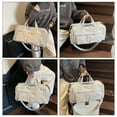 thumbnail image 5 of URSOFINE Travel Duffle Bag with Shoes Compartment, Overnight Weekender Bag with Wet Pocket, Small Gym Bag for Women and Men, Luggage Bag with Trolley Sleeve for Airplane, 5 of 7