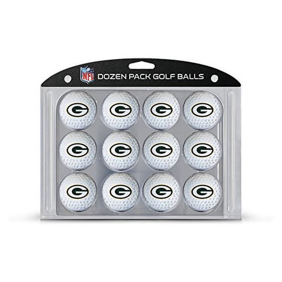 Bolas de golf Oficiales del Green Bay Packers de la NFL, paquete de 12 unidades con impresión duradera a todo color del equipo
