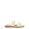 Time and Tru Women's Braided Two Band Sandals - Walmart.com