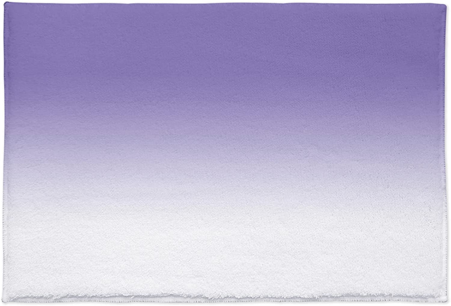 Bathroom Rug, Romantic Ombre Purple White Gradient Lavender Bath Mat Non-Slip Water Absorbent Microfiber Soft Plush Shaggy Bath Rugs for Shower, Bedroom, Bathtubs 18" x 30"