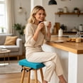 thumbnail image 5 of Square Stool Cushion Memory Foam 9.8 Inch Anti-Slip Seat Cushions with Ties Thickened 2 Inch Washable Chair Pad Removable Cover Breathable for Dining, Kitchen, Bar Chairs, 5 of 5