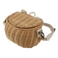 thumbnail image 4 of Kids Bike Basket, Sturdy Structure Light Compact Kids Rattan Basket  for School, 4 of 7
