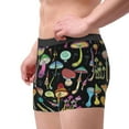 thumbnail image 3 of Kdxio Men's Boxer Briefs with Bright Mushrooms Print - Comfortable and Breathable Underwear for Everyday Wear, 3 of 7