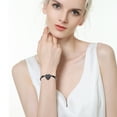 thumbnail image 5 of Love Heart Cremation Ashes Jewellery Small Urns Bracelets Women Men Stainless Steel Bangle, 5 of 5