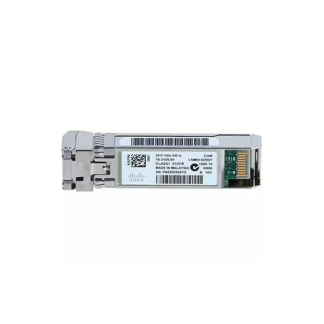 Cisco Módulo Transceptor SFP-10G-SR-S= 10GBASE-SR SFP+ MMF, 850nm, 10.000 Mbit/s