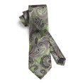 thumbnail image 3 of HISDERN Ties for Men Paisley Tie and Pocket Square Woven Classic Floral Mens Ties Handkerchief Set, 3 of 7