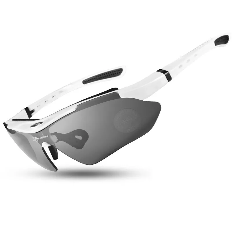 ROCKBROS Cycling Sunglasses Polarized Sports Bicycling Glasses UV400 Protection Outdoor 5 lenses