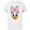White, variant on Disney Daisy Duck Big Face - Short Sleeve Cotton T-Shirt for Adults -Customized-White
