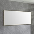 thumbnail image 2 of EVIVA Gold 72X30 Inch Modern Framed Bathroom Mirror, 2 of 3