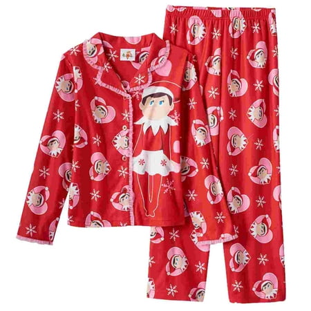 elf on the shelf girls red flannel christmas holiday womens christmas pajama