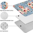 thumbnail image 5 of Pioneer Flower Floral Print Pattern Bathroom Rugs Sets 3 Piece,Toilet Cover Set,Absorbent Non Slip Bathroom Mats Sets with U-Shaped Contour Rug Toilet Rug Set, 5 of 5