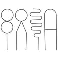 thumbnail image 2 of Metal Plant Trellis For Climbing Plants Indoor Creative Anti-Rust 4Pcs Mini Gardening Tools, 2 of 16