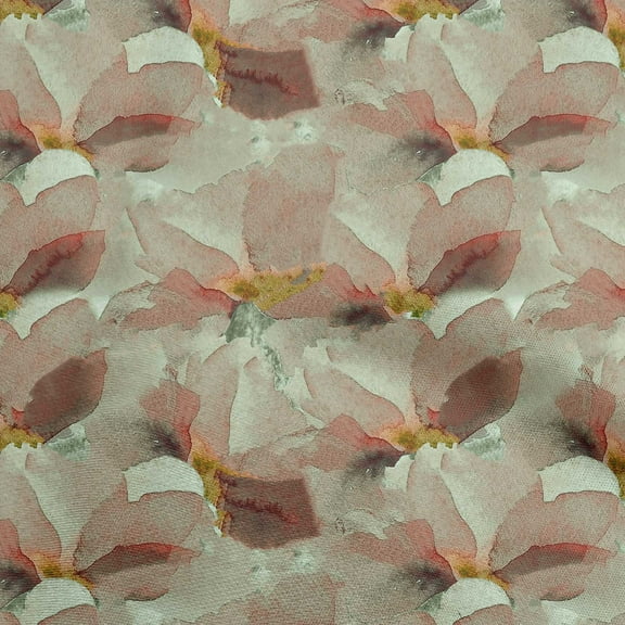 oneOone Polyester Spandex Dusty Green Fabric Abstract Floral Fabric For Sewing Printed Craft Fabric By The Yard 56 Inch Wide