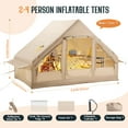 thumbnail image 2 of Jocisland 6.56x9.84 ft Inflatable Tent for Camping, Large Blow Up Tent, Waterproof Oxford Outdoor Cabin, Ideal for Emergency Shelter, Glamping, 2 of 9
