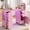 Pink, variant on Nail Desk for Nail Tech with Lockable Wheels, Rolling Manicure Table w/LED Light Display Cabinet , Storage Drawers, Dust Collector, Wrist Rest for Beauty Salon, Spa & Home