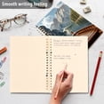 thumbnail image 4 of FORMRS 1-Subject Spiral Notebook 8" x 5" College Ruled 60 Refillable Sheet A5 Hard Cover, 2 Pack, Wooden Boat, 4 of 7