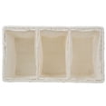 thumbnail image 6 of Wicker 3-Bag Rolling Laundry Sorter & Hamper with Caster Wheels, 6 of 17
