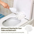 4PCS Toilet Bowl Brushes, Toilet Bowl Mops, White Soft Swab Toilet Mops