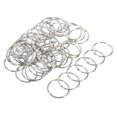 thumbnail image 1 of Unique Bargains Metal Binder Rings, Silver Tone, 50 Pack, 1 of 5