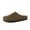 Dark taupe, variant on Cushionaire Lute Genuine Suede Leather Clogs for Women Indoor and Outdoor – Comfortable Slip On Womens Clogs with Cushioned Footbed
