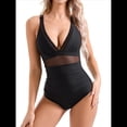 thumbnail image 1 of Traje de Baño de con Control de Abdomen para Mujer, Push Up, Cintura Alta. Negro S, 1 of 10