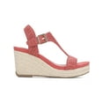 thumbnail image 2 of Kenneth Cole Reaction Womens Card Faux Leather T-Strap Espadrilles, 2 of 5
