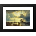 thumbnail image 2 of Andreas Achenbach 14x11 Black Modern Framed Museum Art Print Titled - The Ebb-Tide (1849), 2 of 5