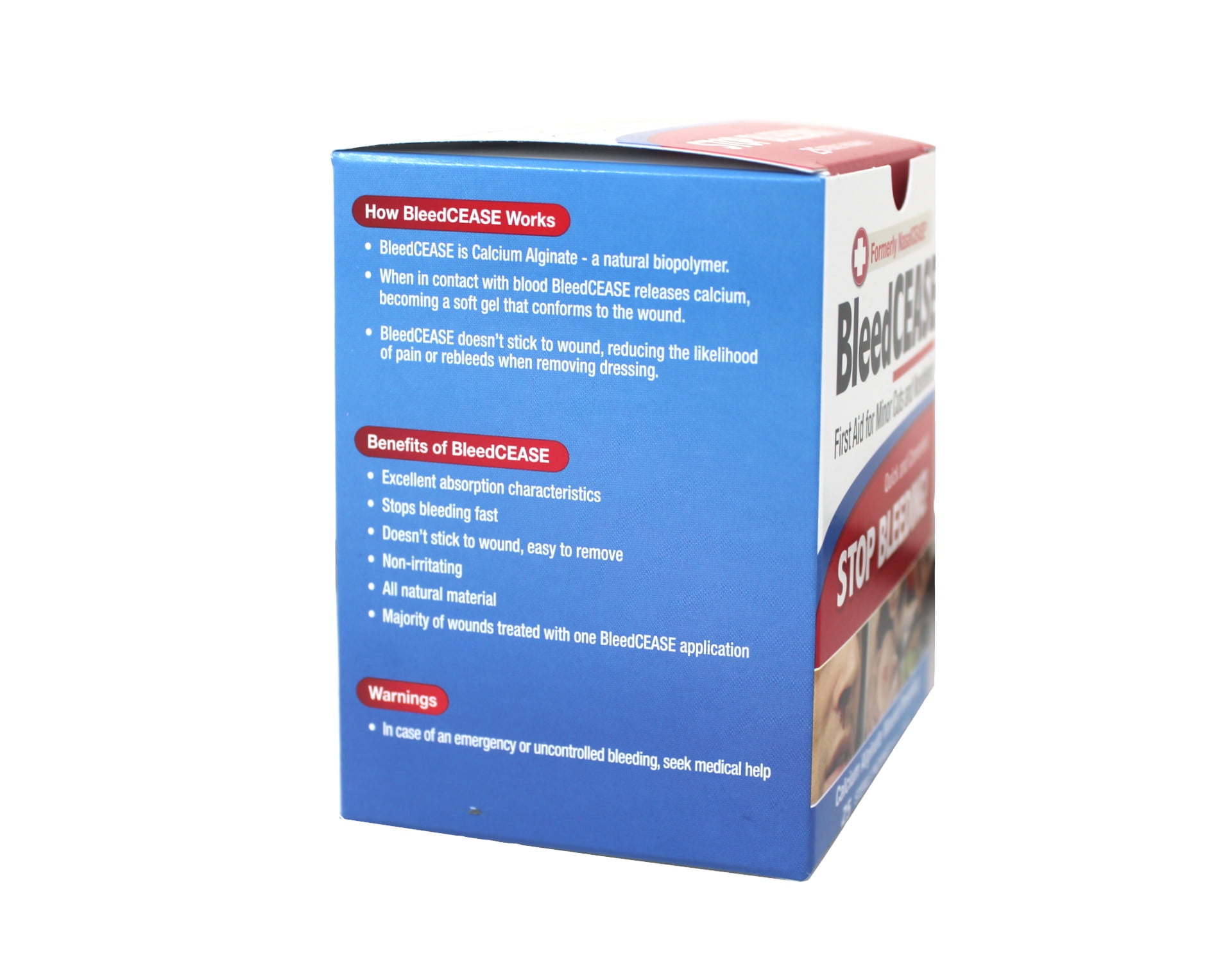Bleedcease First Aid for Cuts and Nosebleeds Sterile Packings, 25 Count