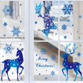 thumbnail image 3 of Pegatinas de Feliz Navidad para ventana, pegatinas de copos de nieve de alce azul, decoraciones navideñas para el hogar, calcomanías de Año Nuevo, suministros 2024, 3 of 4