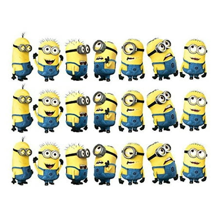 Despicable Me Minions Edible Cake Strips Cake Topper Decorations