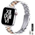 thumbnail image 1 of WFEAGL Thin Band Apple Watch Stainless Steel Metal Replacement Adjustable 38mm 40mm 41mm, 1 of 8