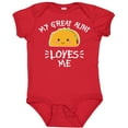 thumbnail image 3 of Inktastic My Great Aunt Loves Me with Taco Illustration Boys or Girls Baby Bodysuit, 3 of 5