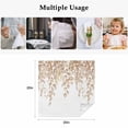 thumbnail image 5 of Cloth Napkins Set of 6 - 20x20 Inches, Eucalyptus Leaves Washable Reusable Table Napkins, Khaki Summer Botanical Weeping Soft & Absortbent Dining Napkin for Party Wedding Hotel Restaurant, 5 of 8